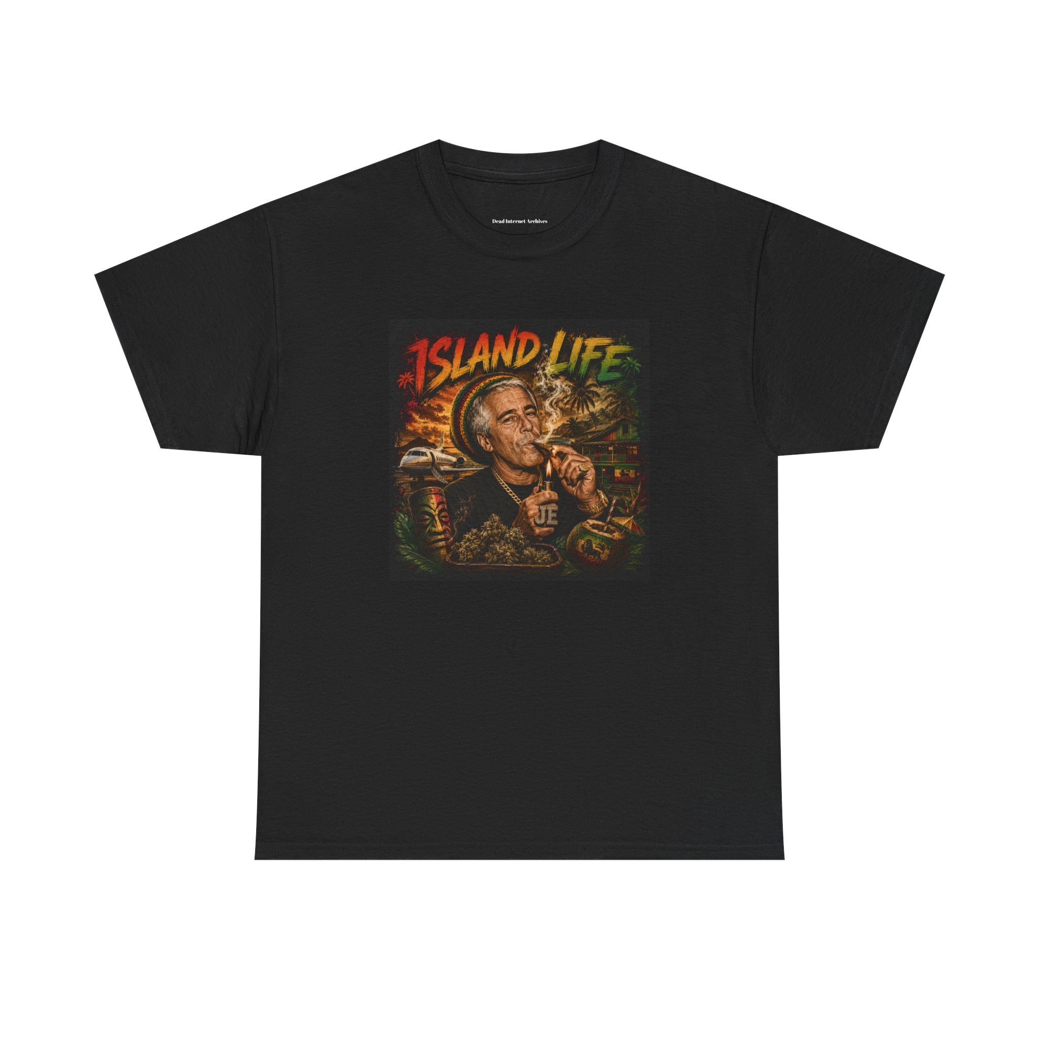 Island Life T-Shirt — Vintage Tropical Smoke Graphic Tee