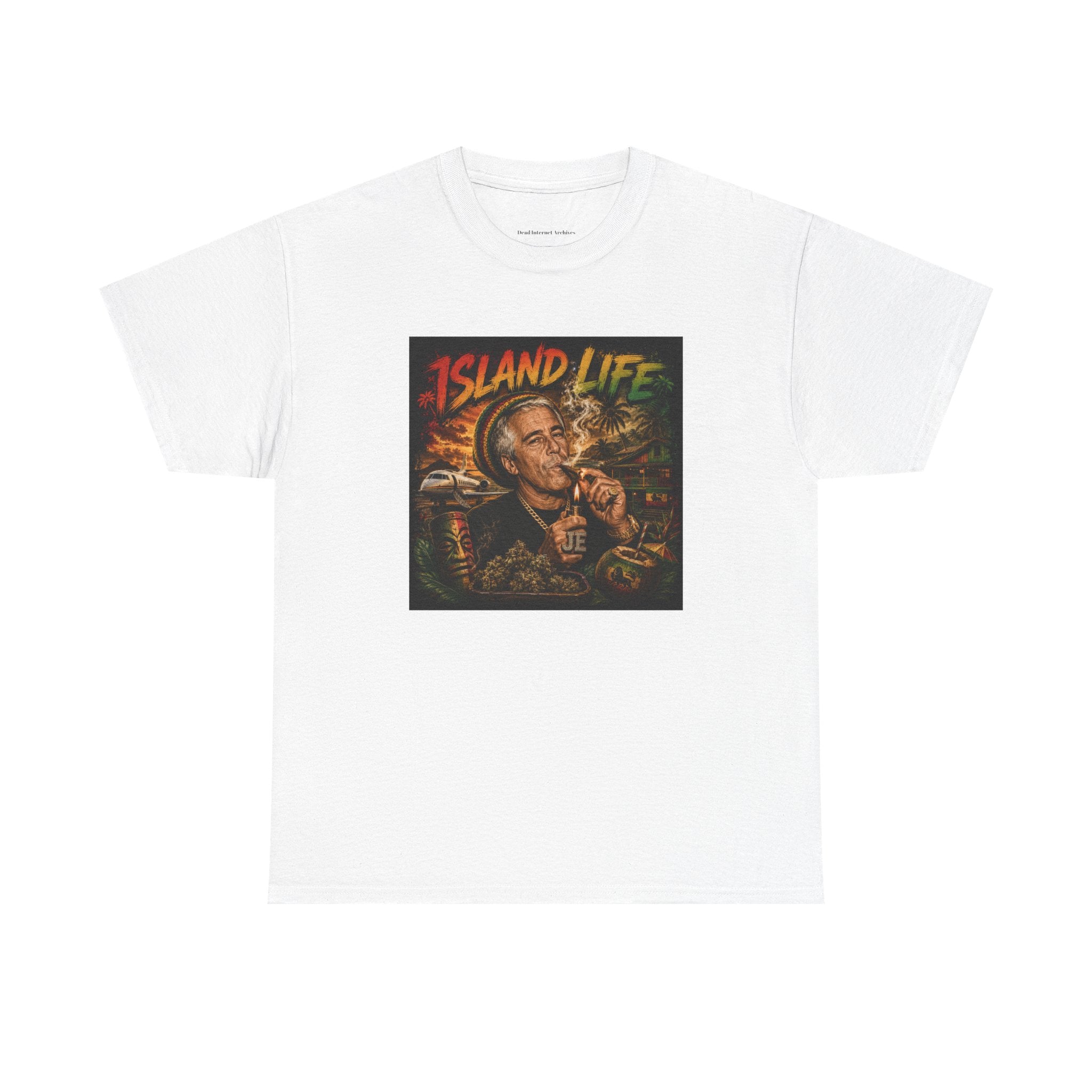 Island Life T-Shirt — Vintage Tropical Smoke Graphic Tee